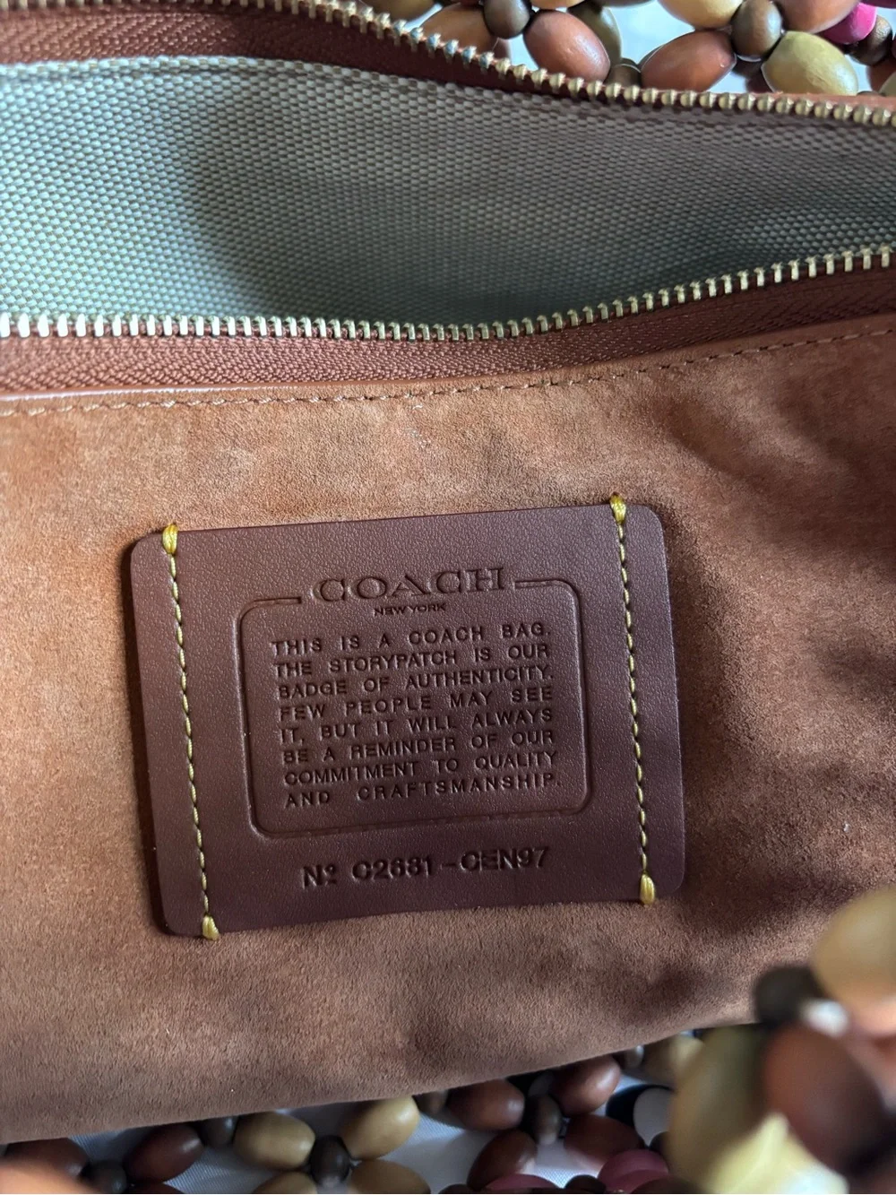Coach Multicolor Beaded Mini Shoulder Bag Tabby 26